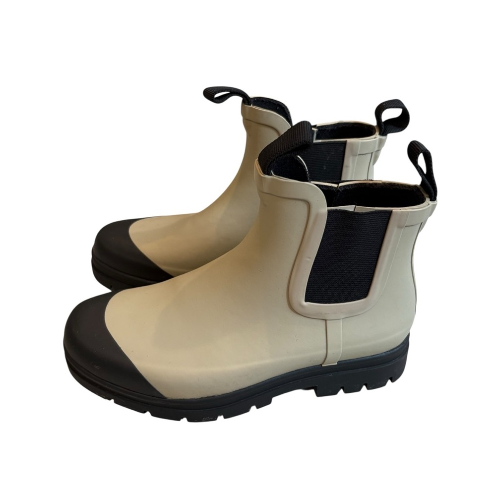 Everlane The Rain Boot Chelsea Chunky Rubber Ankle Rain Boots Sustainable, Sz 6 - Picture 3 of 14